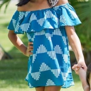 NWT Hawaii's Finest Green Off On the Shoulder Girls Top sz XL NEW